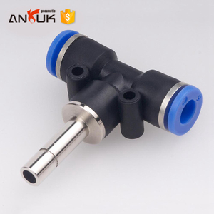 PTJ series T type pneumatic quick air hose fitting