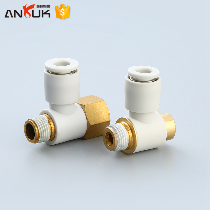 Pneumatic pipe fitting convenient pneumatic quick connect pneumatic fittings female threads straight tube fitting push in fittin